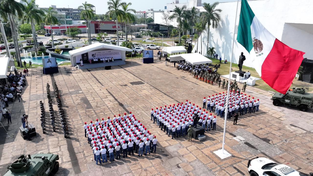 Encabeza desde Tabasco Javier May ceremonia conmemorativa del 164° Aniversario de la Batalla de Puebla