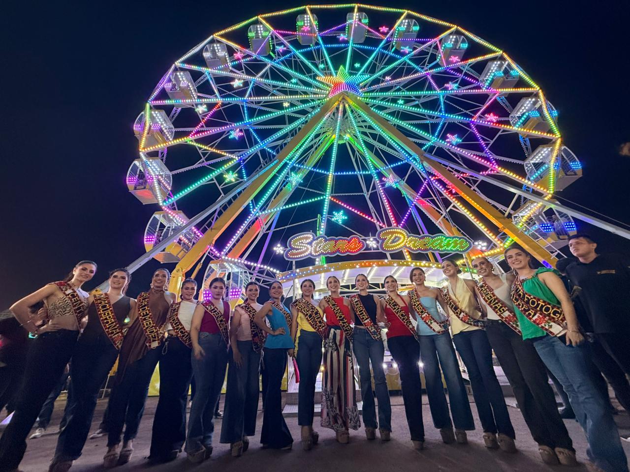 Embajadoras y Flor Tabasco 2026 disfrutan atracciones de Big Rhino en la feria