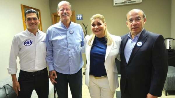 Fox y Calderón respaldan a Maru Campos