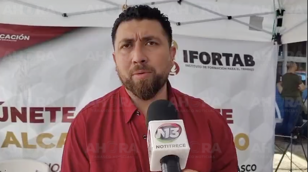 Centro y La Chontalpa, municipios con mayor número de capacitados por Ifortab: Walter Manrique Chávez