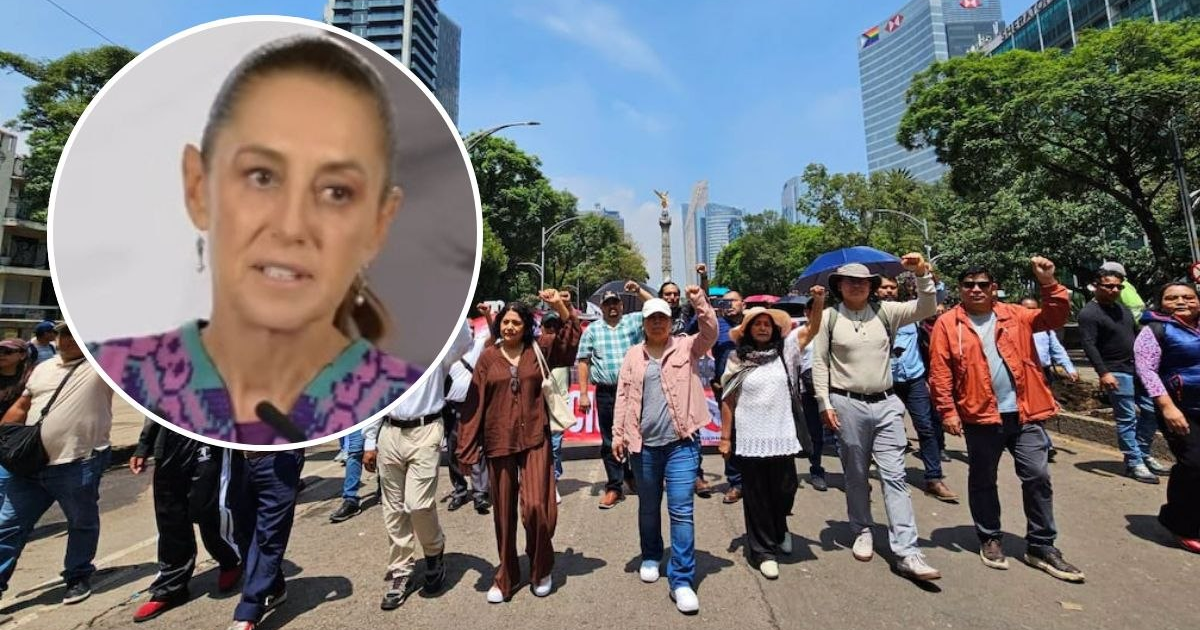 “No estoy de acuerdo”: Sheinbaum reitera su rechazo a una reunión con la CNTE tras su movilización en CDMX