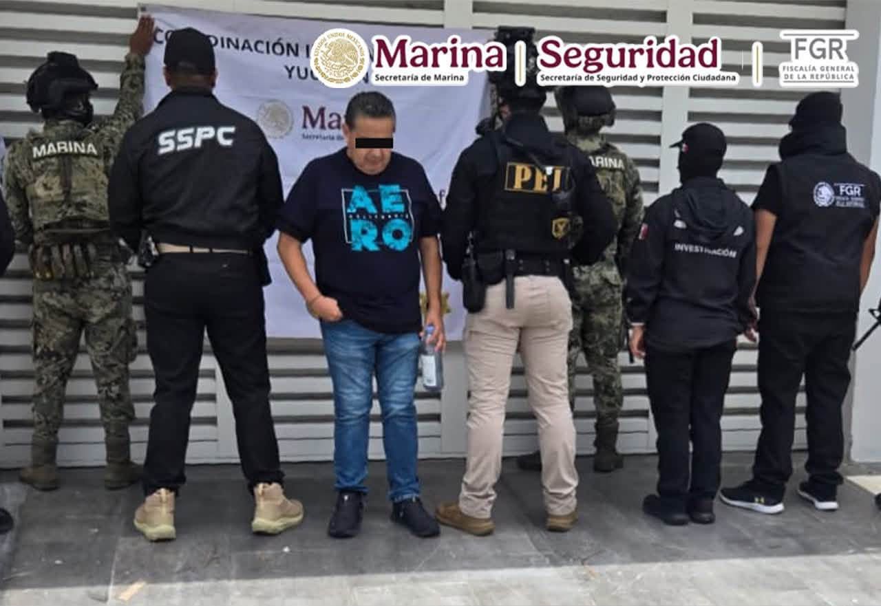 Detienen en Mérida a presunto operador financiero del CJNG