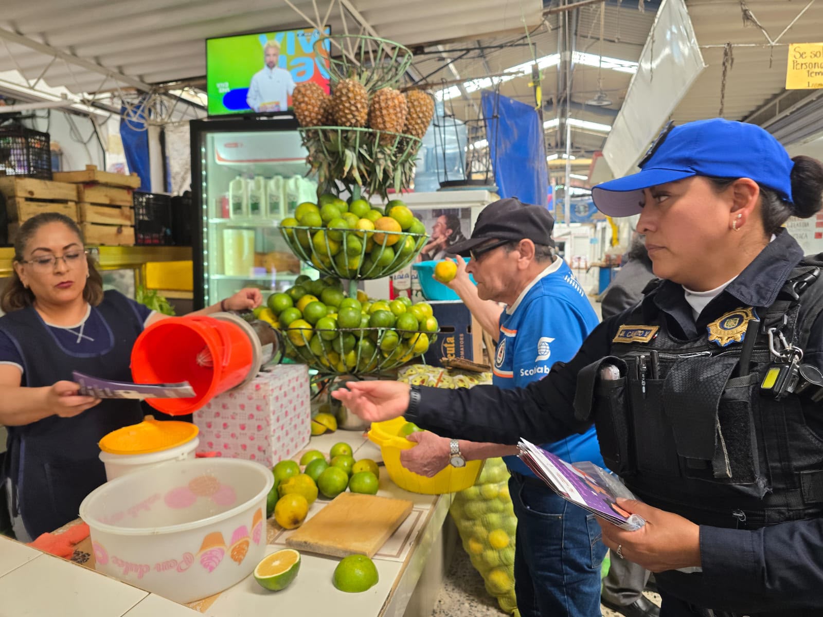 Refuerzan dispositivos de seguridad en mercados de Azcapotzalco